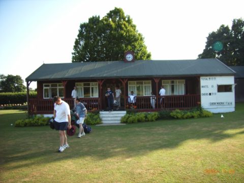 Chew Magna Pavilion after the game